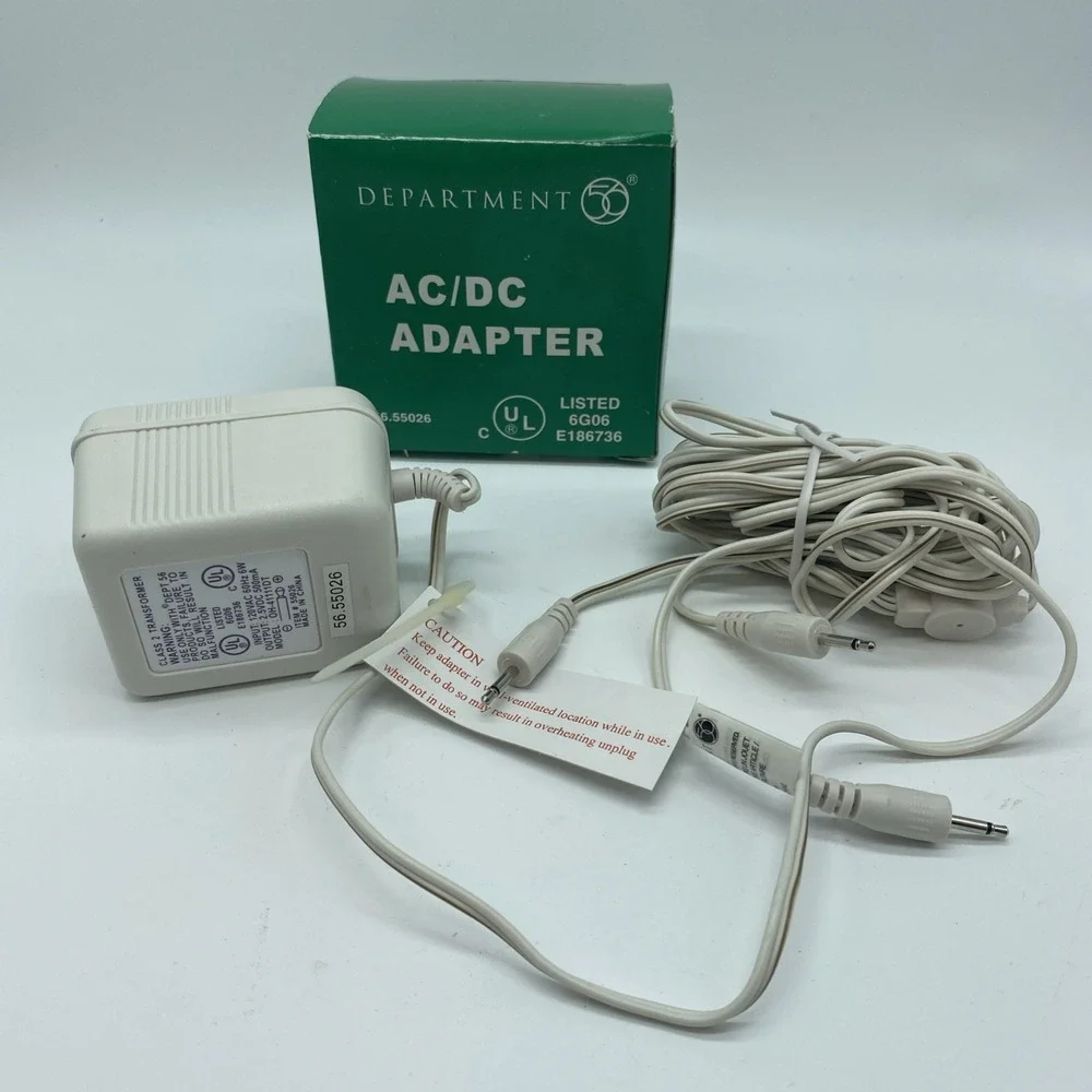 Dept 56 Accessory AC/DC Adapter #56.55026 - 2.5V - 3 Plug Power Supply NEW